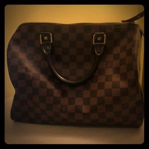 Authentic Louis Vuitton Damier Ebene Speedy 30